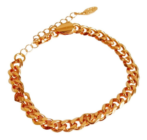 Pulsera Zefora Con Enchape De Oro De 18k Moda Mujer Barbada