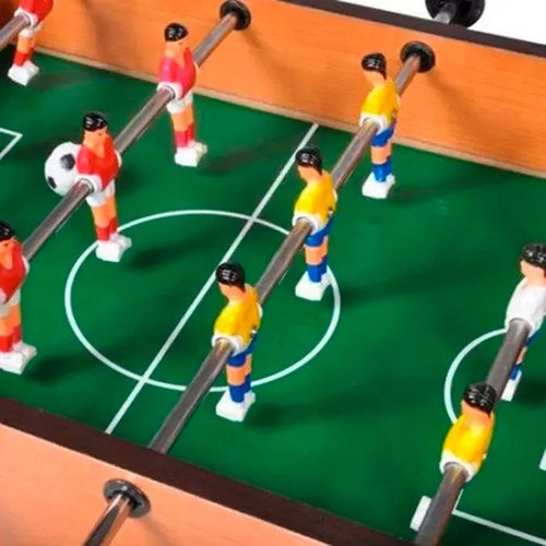 Imagem 3 de 4 de Mesa Pebolim Totó C/ 02 Bolas Portátil- Jogo Futebol De Mesa