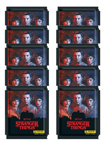 10 Sobres Album Stranger Things: El Mundo Al Revés