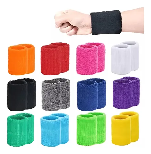 comprar 24 Muñequeras Elásticas De Algodón Suave Para Deportesv1.