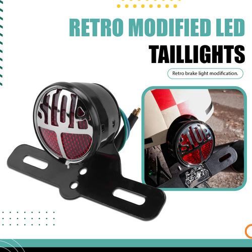 Luz Trasera Retro Miller Stop Número Pla-fs