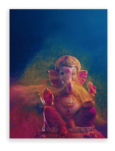 Imagen 1 de 10 de Láminas Para Cuadro 30x40 Ganesh Ganesha Estatua Dios Hindú