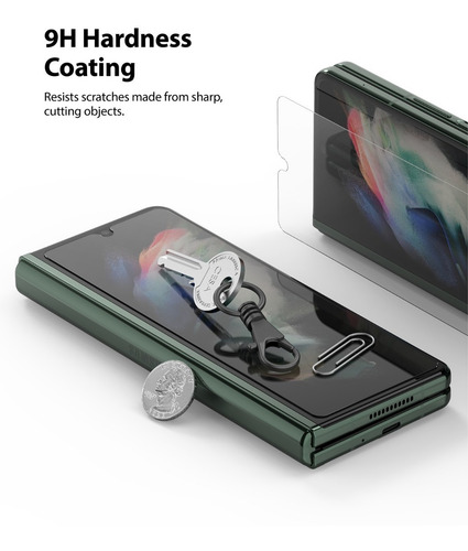 Imagen 6 de 6 de Film Protector Templado Para Galaxy Z Fold 3 Ringke Original