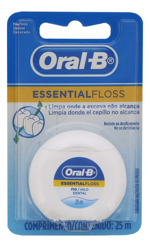 Fio dental Encerado sabor tradicional 25 m