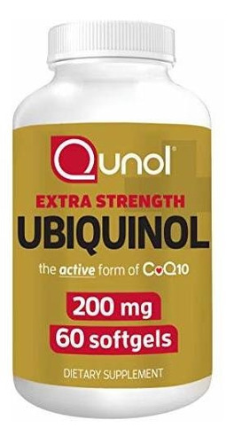 Qunol Ubiquinol Coq10 200 Mg, Potente Antioxidante Para La S