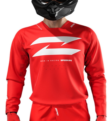 Oferta Jersey Zero Rojo Mx - Radikal - Motocross / Atv