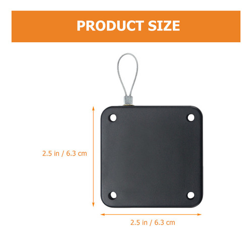 ** 3 Fechos De Porta Retráteis Com Cordão Sem Perfuração