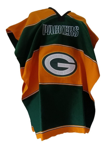 Poncho Jorongo Gabán Sarape Fútbol Americano: Green Bay