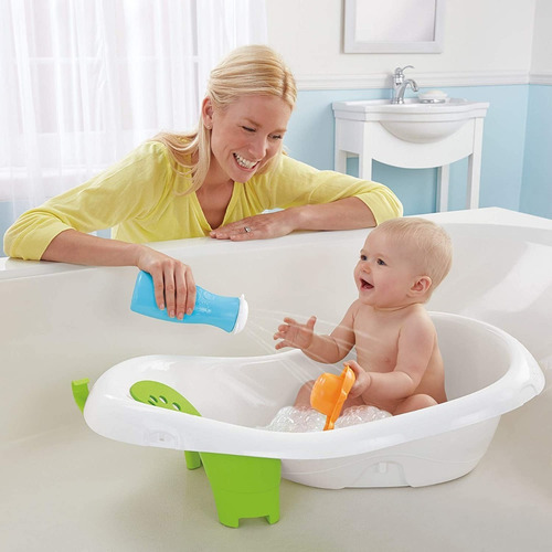 Imagen 4 de 6 de Bañera Tina Fisher Price 4 En 1 Multicolor Con Malla