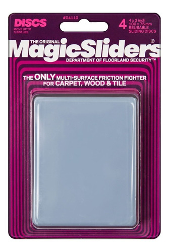 Magic Sliders Cuadradas 04110 Reutilizable 100x75mm 4 Pack