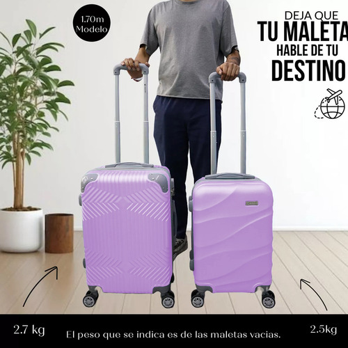 Maleta De Viaje Rígida 21 Pulgadas Ligera Con Ruedas 360°