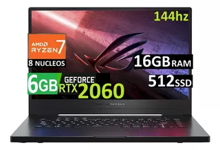 Asus Rog Zephyrus G15 144hz Ryzen 7, 16gb 512ssd Rtx2060 6gb