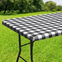 Comprar Mantel Elástico Impermeable Para Mesa De 6 Pies, Cuadro Vich