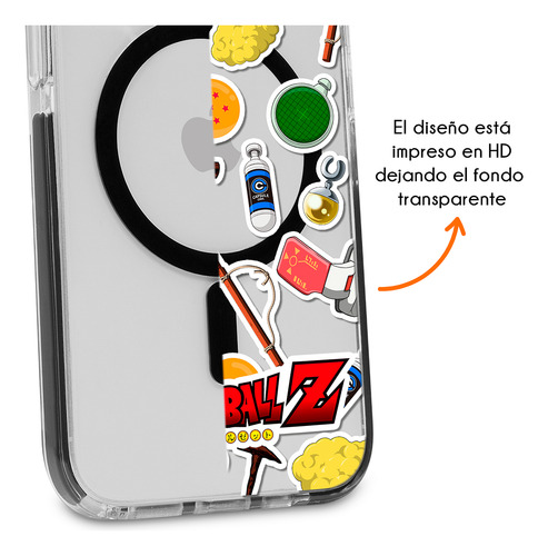Funda Para iPhone Magsafe Dragon Ball Z Stickers Antigolpes