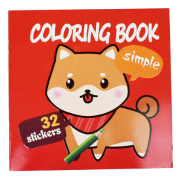 Libro Para Pintar 16 Hojas Con Sticker 19x19cm 26379