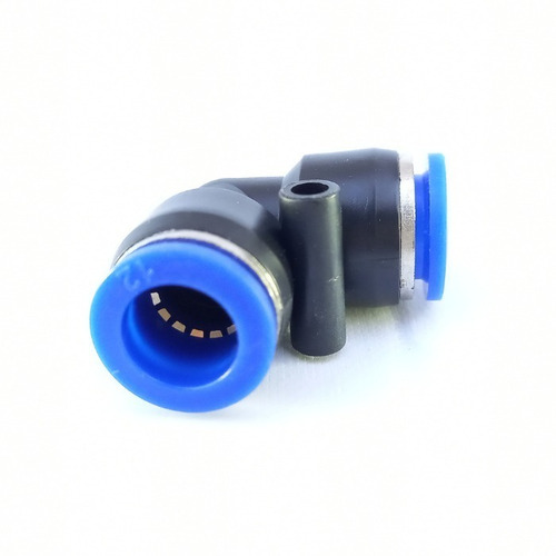 Imagen 1 de 4 de Conector Unión Acople Rápido Codo Tubo 12mm Aire Comprimido