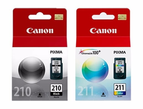 Kit Cartuchos Originais Canon 210 E 211 Preto E Colorido