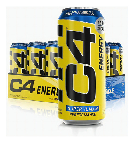 12 Un C4 Energy 16oz Sabor Frozen Bombsicle