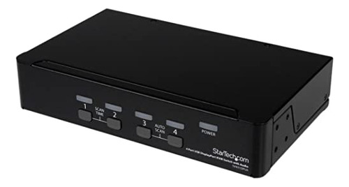 Startech.com Conmutador Kvm Displayport De 4 Puertos Con Aud
