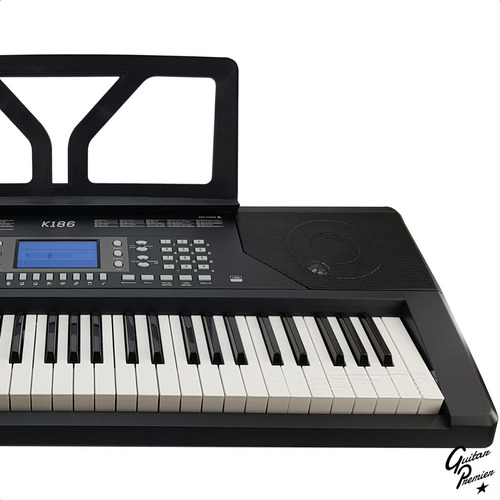 Imagen 4 de 10 de Organo Teclado Sensitivo 5/8 Usb + Funda Pie Fuente Ek61215