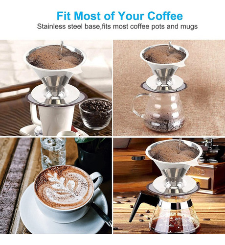 Gotero Para Café, Reutilizable, Con Forma De Cono De Goteo