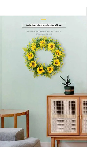 Coronas De Flores Artificiales Decoración Del Hogar Talla S