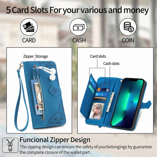 Funda De Piel Etfast Wallet For Teléfono Sharp