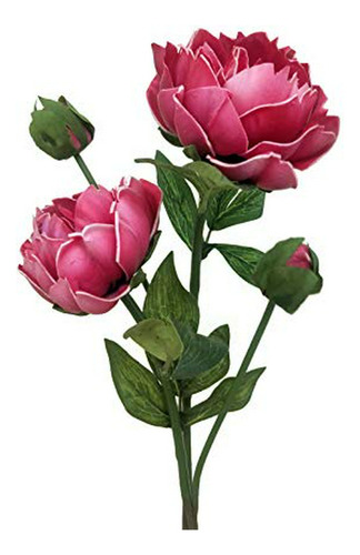 Floral Kingdom Real Touch Artificial Latex 20  Beijing Peony