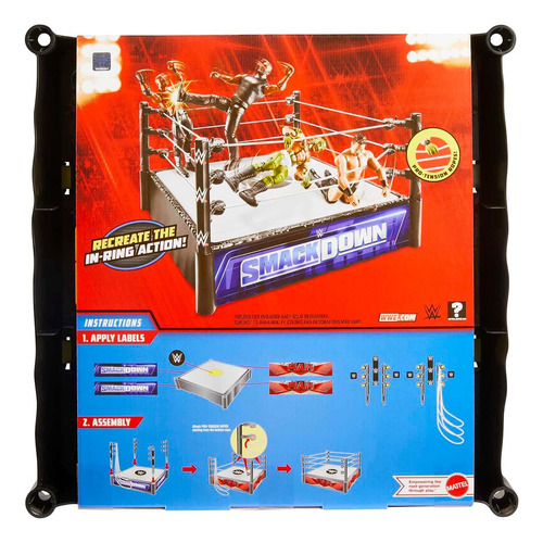 Mattel Wwe Superstar Ring Juego Con Estera Cargada De Resort