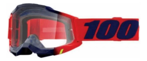 Goggles Para Moto 100% Originales Accurate 2 Rojo/azul