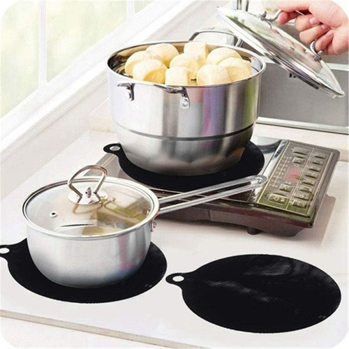 // A Induction Cooktop Mat Silicone Insulation Pad Tér 4pcs