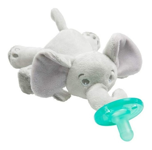 Peluche Con Chupón Soothie Snuggle Para Bebés Philips Avent Nombre Del Diseño Elefante