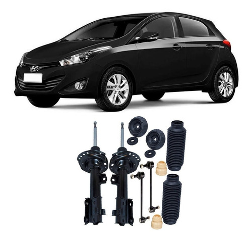 Par Amortecedor + Kit + Bieleta Hyundai Hb20 Diant. 12 A 19  (Recondicionado)