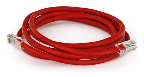 Cabo De Rede Patch Cord Cat6 Furukawa Vermelho - 1 Metro