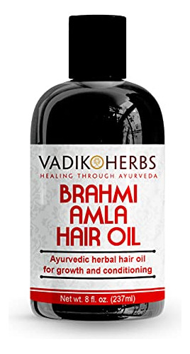 Vadik Herbs Brahmi Amla Hair Oil (8 Oz) Ayurvédico Ytqe3