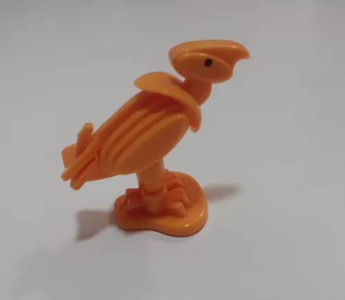 Miniatura Antiga Boneco Pássaro Brinquedo Kinder Ovo Coleção