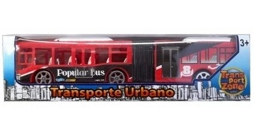 Bus Transporte Juguete Tipo Transantiago Rojo