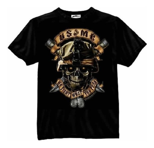 Camiseta Rothco Estampada Usmc We Fight What You  En Remate