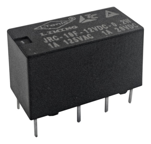 Rele 2 Contatos 12v 8 Pinos 1a Jrc-19 - Kit 100 Peças