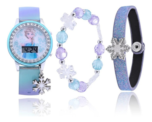 Reloj Niñas Frozen Con Luces Dinsey