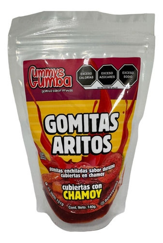 Gummys Gumba Gomitas De Aro Sabor Durazno Con Chamoy 140g