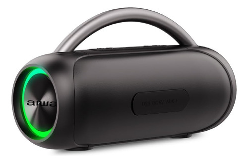 Bocina Bluetooth Portátil Aiwa Aws10btb-negr Impermeable Tws