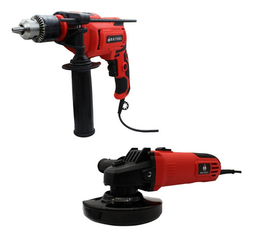 Kit Taladro Esmeriladora Alta Potencia Raitool Rt-0102
