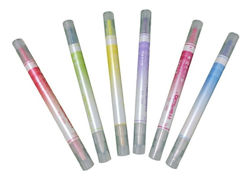 Resaltador Color Pastel Kawaii Borrable Pack X 6