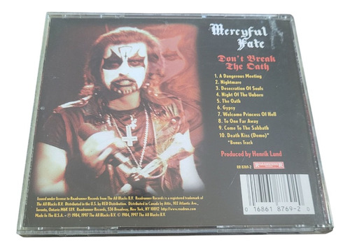 Cd Mercyful Fate Don't Break The Oath Remasterizado Imp. (Usado)