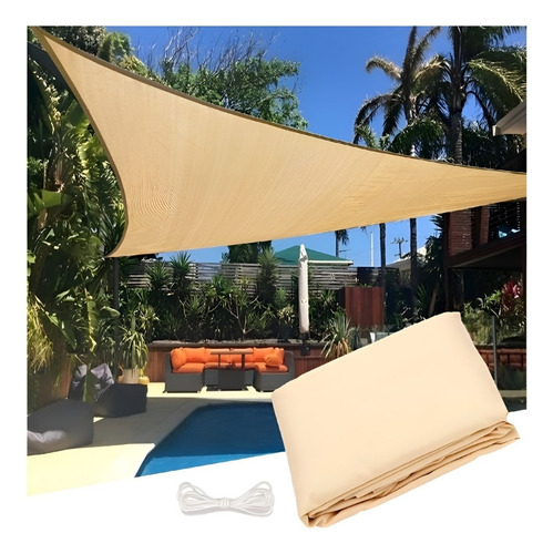 Toldo Vela Triangular Lonas Telas Toldos Sombra 5x5x5