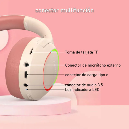 N Auriculares Bluetooth Inalámbricos Audifonos De Diadema