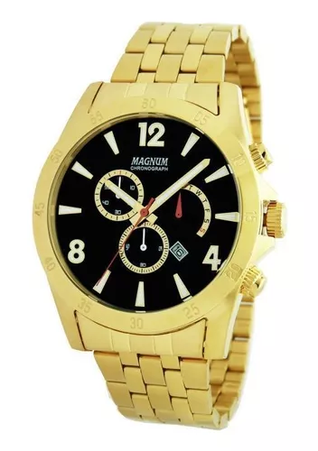 Relógio Masculino Magnum Dourado MA35020A