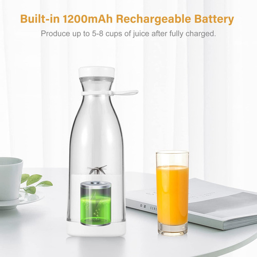 J Botella Vaso Licuadora Exprimidor Portátil Recargable Usb