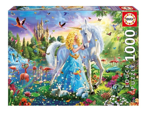 Rompecabezas 1000pz La Princesa Y El Unicornio